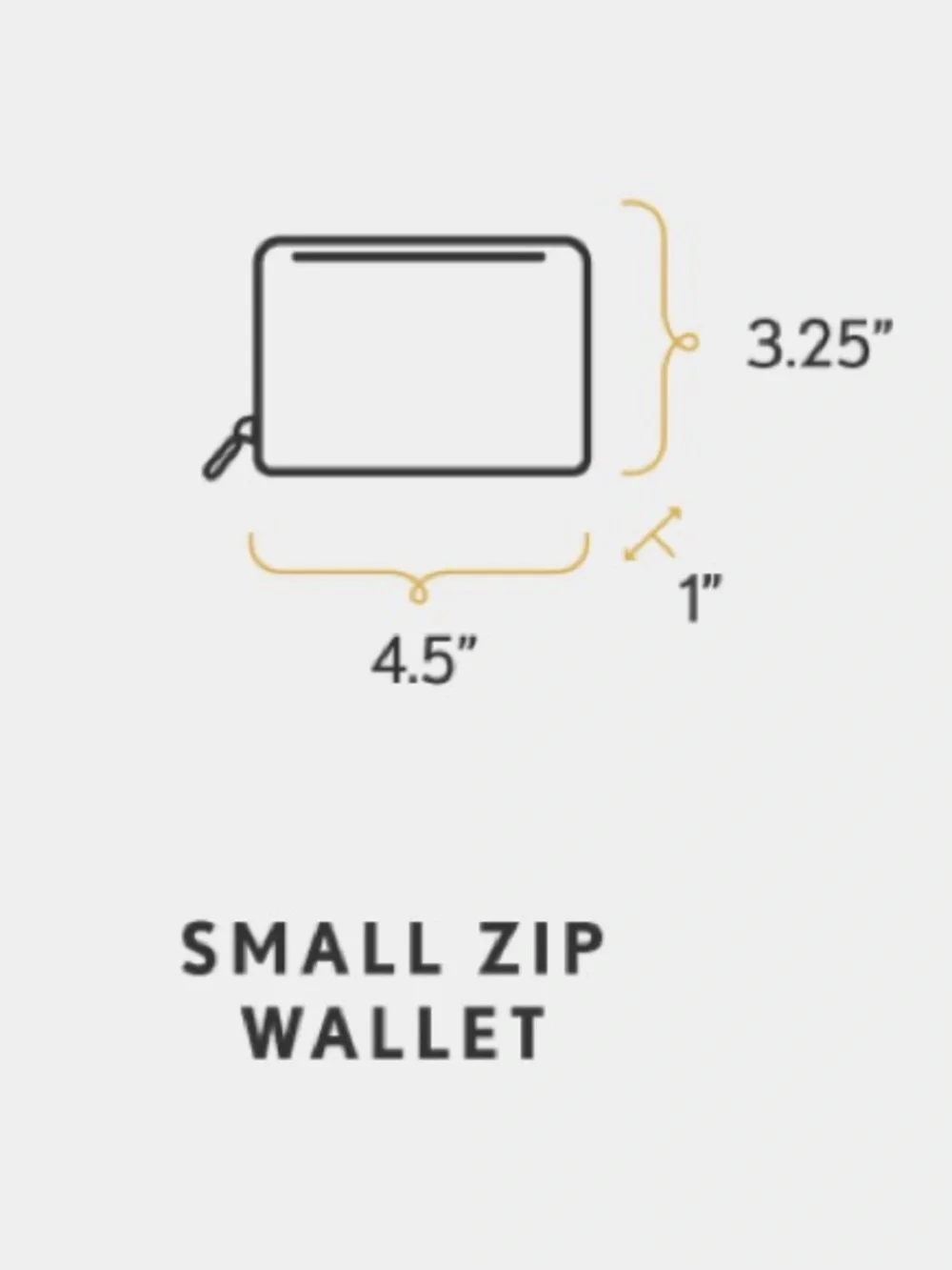 PLG small zip wallet